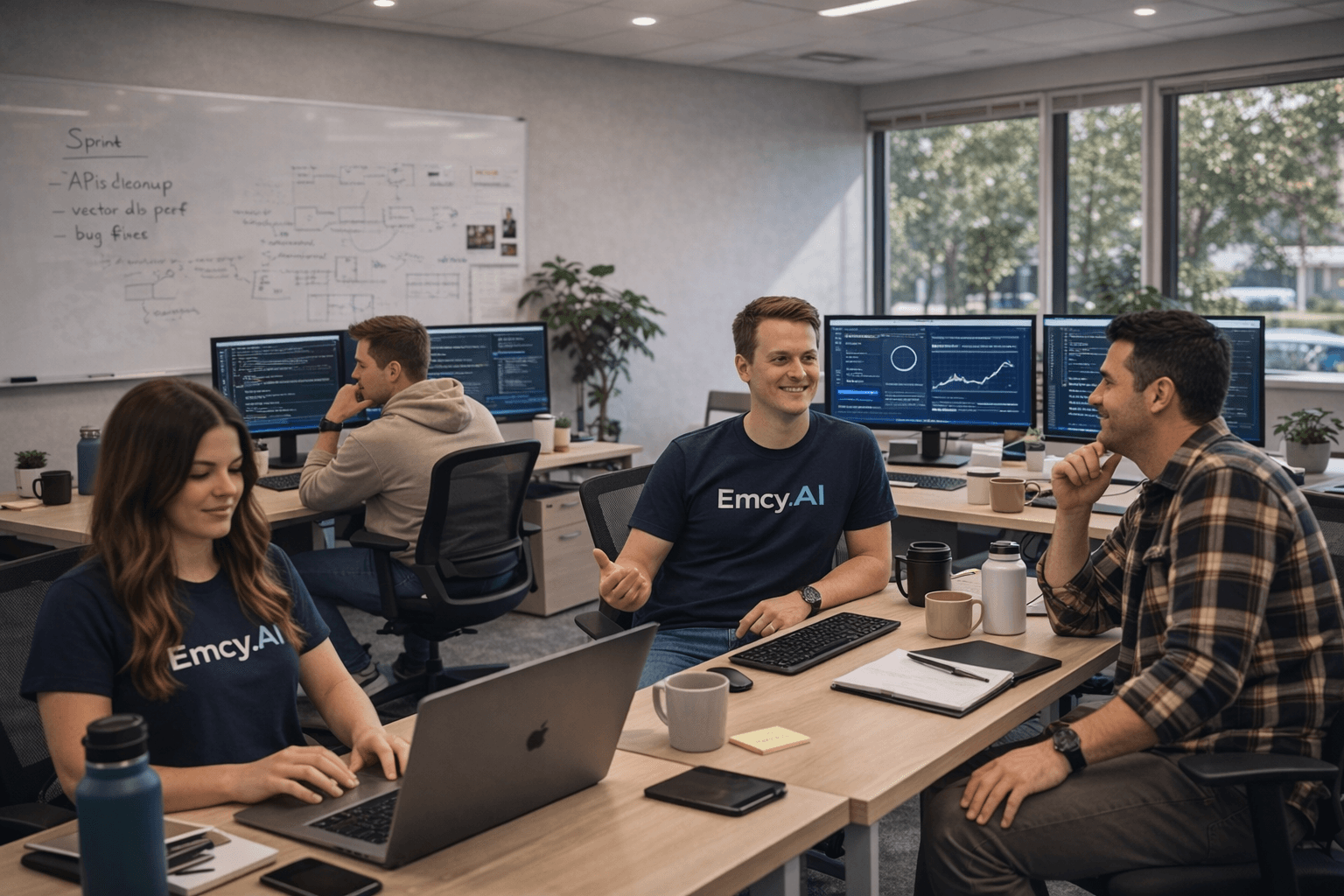 Modern agent — temporary hero image; replace with team office photo.